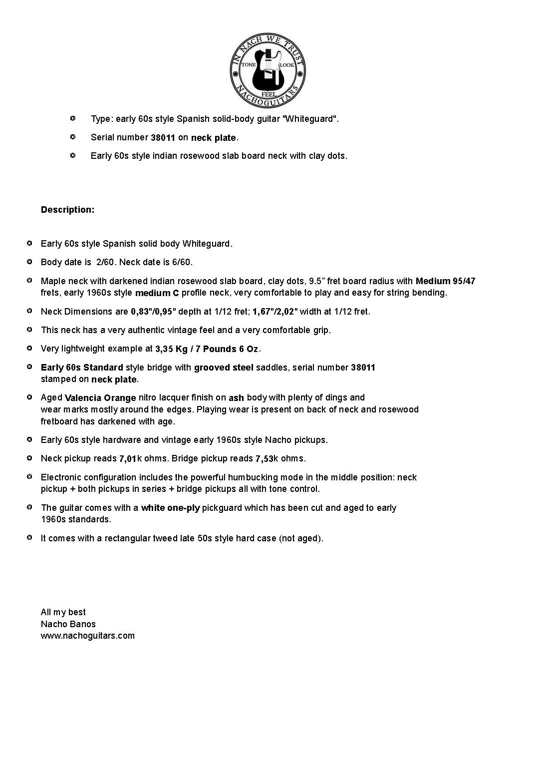 2024 Nacho Whiteguard Slab Valencia Orange #38011