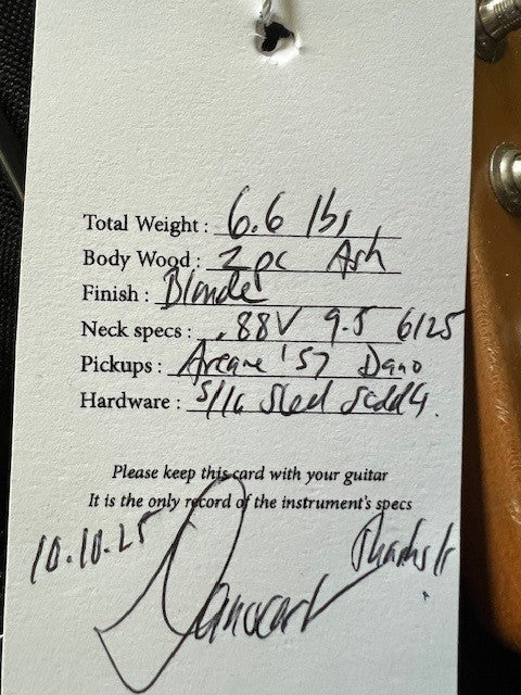 NEW Danocaster Single Cut Blonde