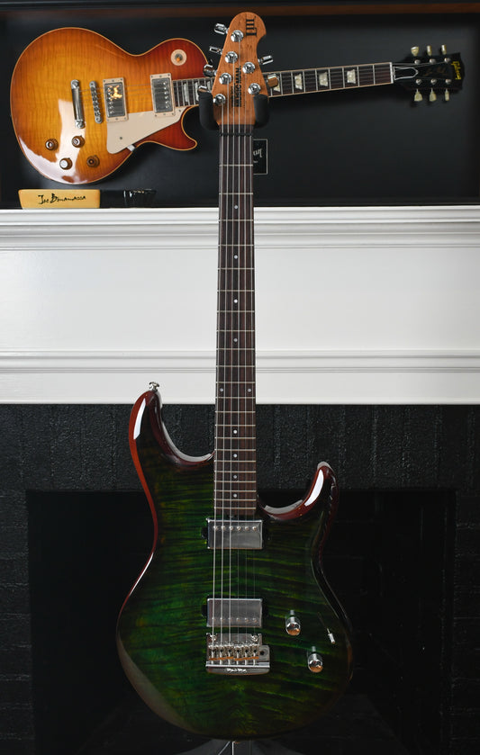 Ernie Ball Music Man Luke III Steve Lukather Signature Luscious Green Flame
