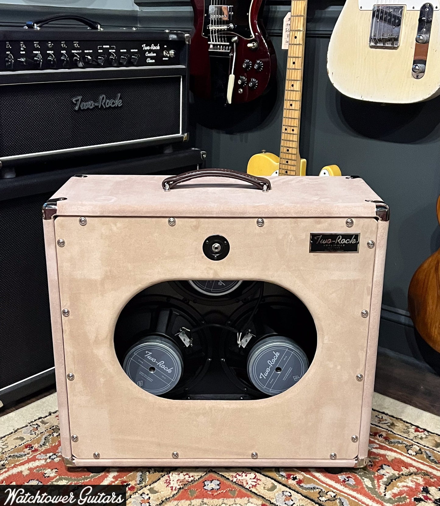 Two Rock Vintage Deluxe 40 Watt 6V6 & 3x10 Cabinet Dogwood Suede/Oxblood Cloth