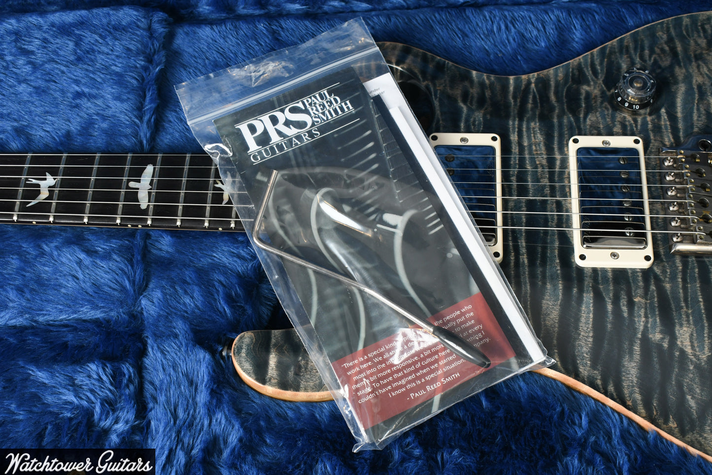 2018 Paul Reed Smith PRS Wood Library Custom 24 10 Top Faded Whale Blue