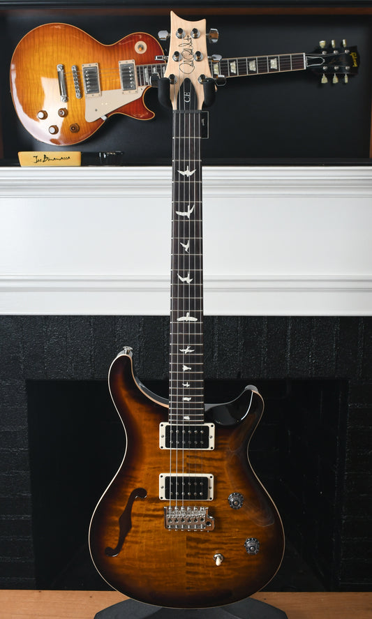2022 Paul Reed Smith PRS CE 24 Semi Hollow Black Amber