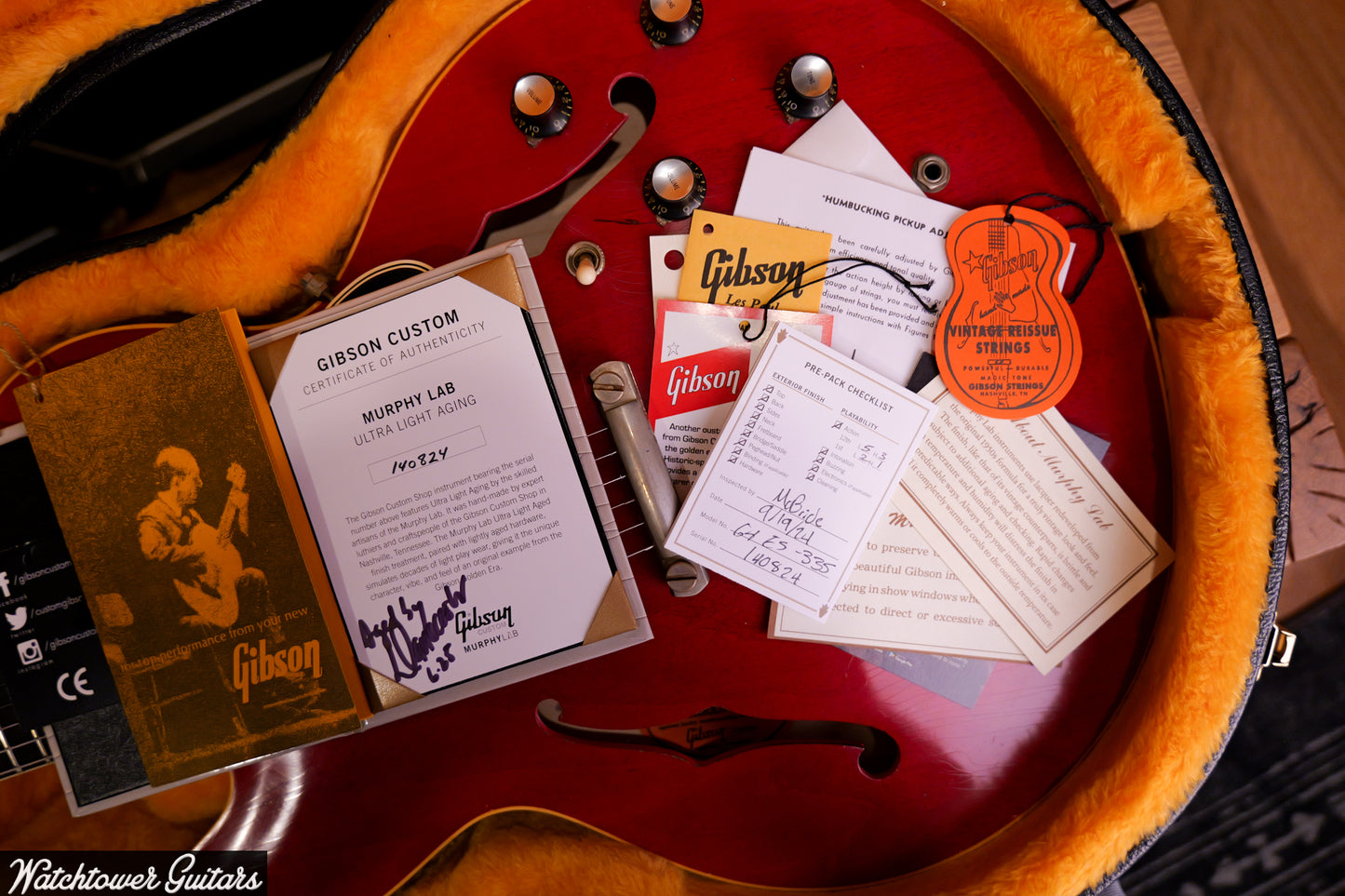 2024 Gibson Murphy Lab '64 ES-335 Cherry Danocaster Makeover