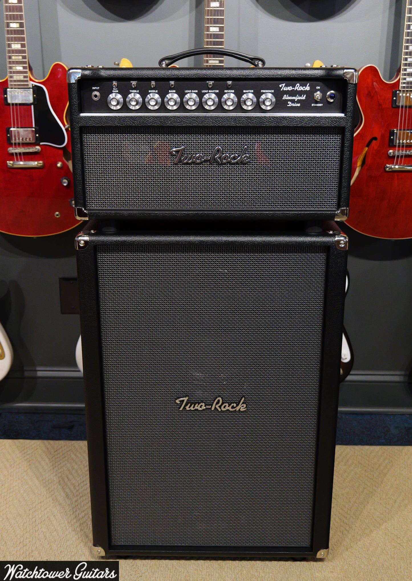 Two Rock Bloomfield Drive 100 Watt Head Black Bronco/Modern Silver Grill (SN 821)