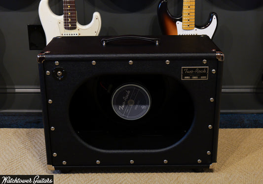 Two Rock 1x12 Cabinet in Black Bronco with Modern Silver Grill