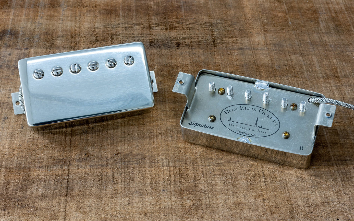 Ron Ellis Signature “Patent Applied For” Humbucker Pair Nickel
