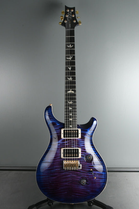 2020 PRS Custom 24 in Custom Color Violet Blue Burst 10 Top with Ebony Fingerboard