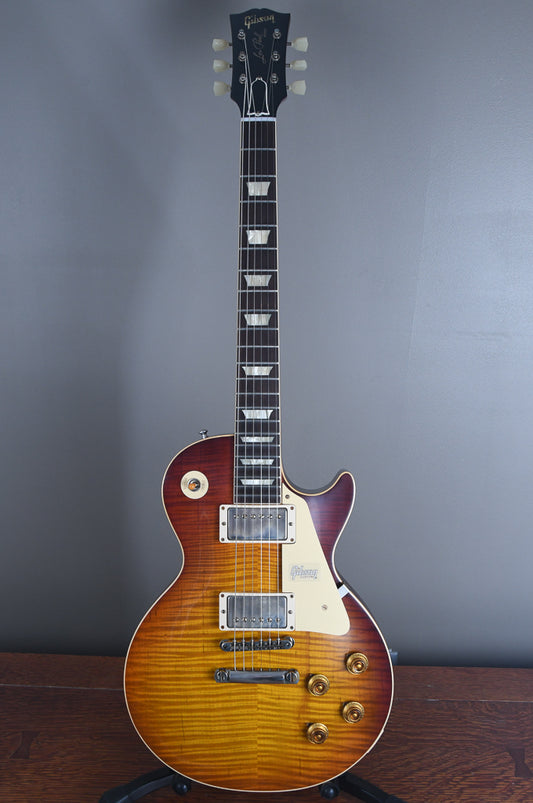 2019 Gibson 60th Anniversary Les Paul 1959 R9 Reissue Orange Sunset Fade OHSC