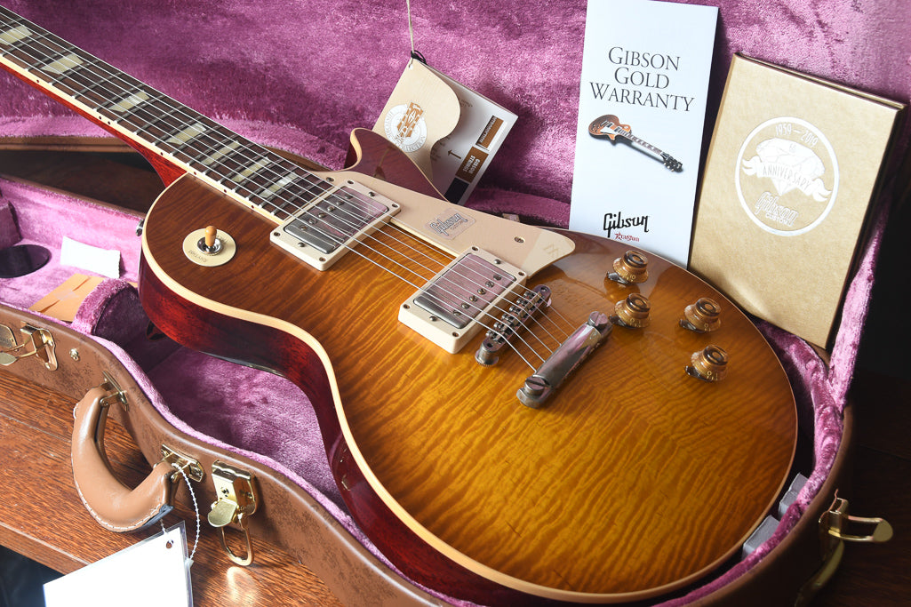 2019 Gibson 60th Anniversary Les Paul 1959 R9 Reissue Slow Iced Tea Fade