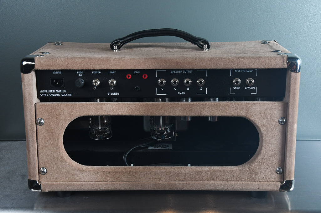 2019 Amplified Nation Steel String Sultan 75 Watt Head Dogwood Suede
