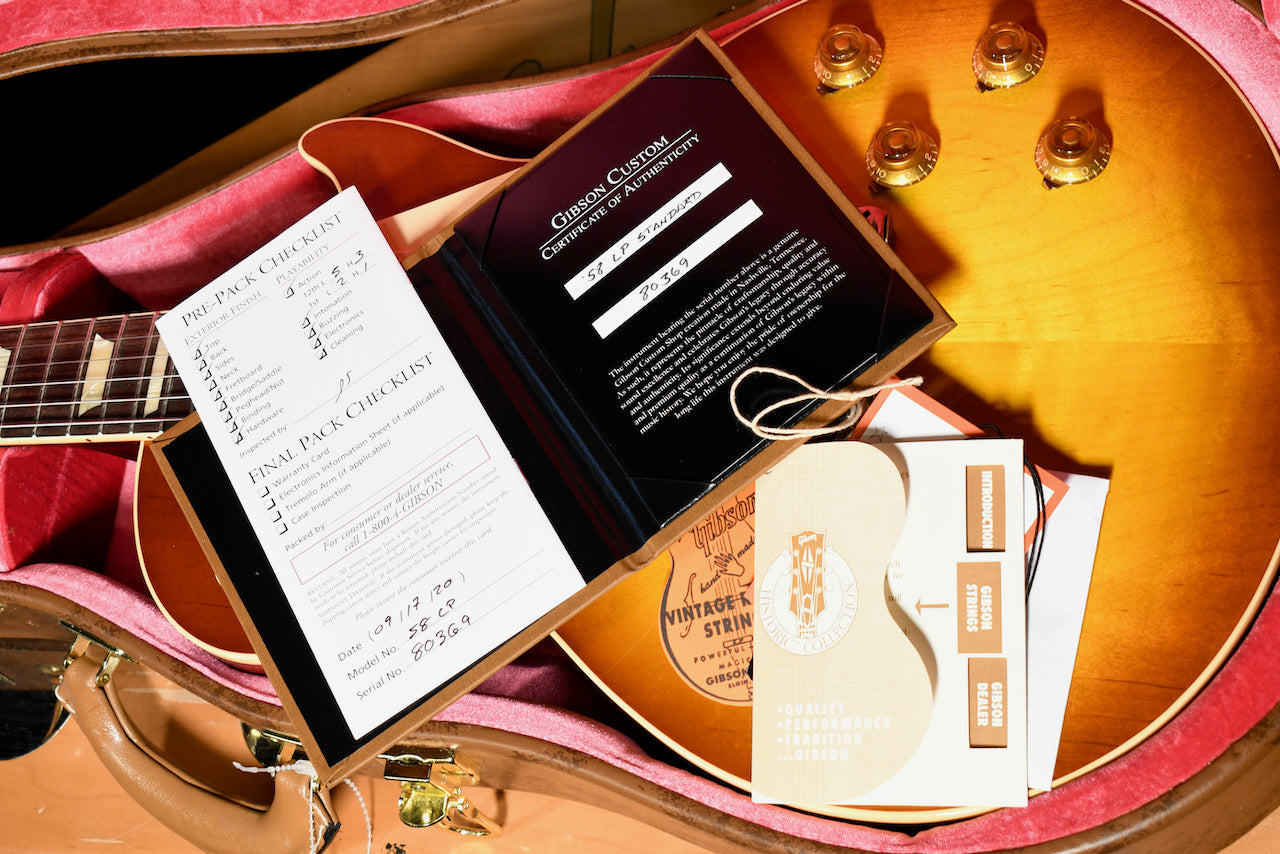 2020 Gibson 1958 Les Paul Standard Reissue R8 Iced Tea Burst