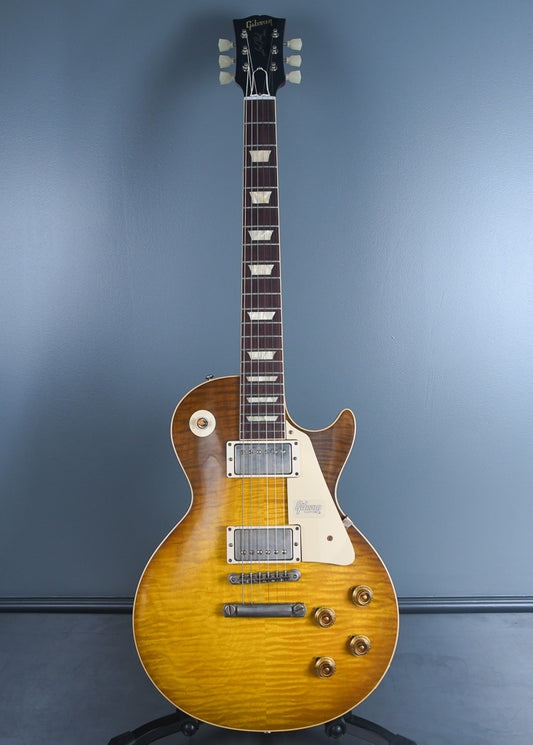 2019 Gibson 60th Anniversary Les Paul 1959 R9 Reissue Green Lemon Fade OHSC