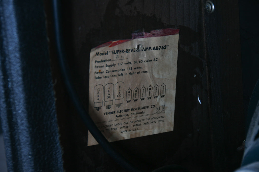 1964 Fender Super Reverb Black Tolex