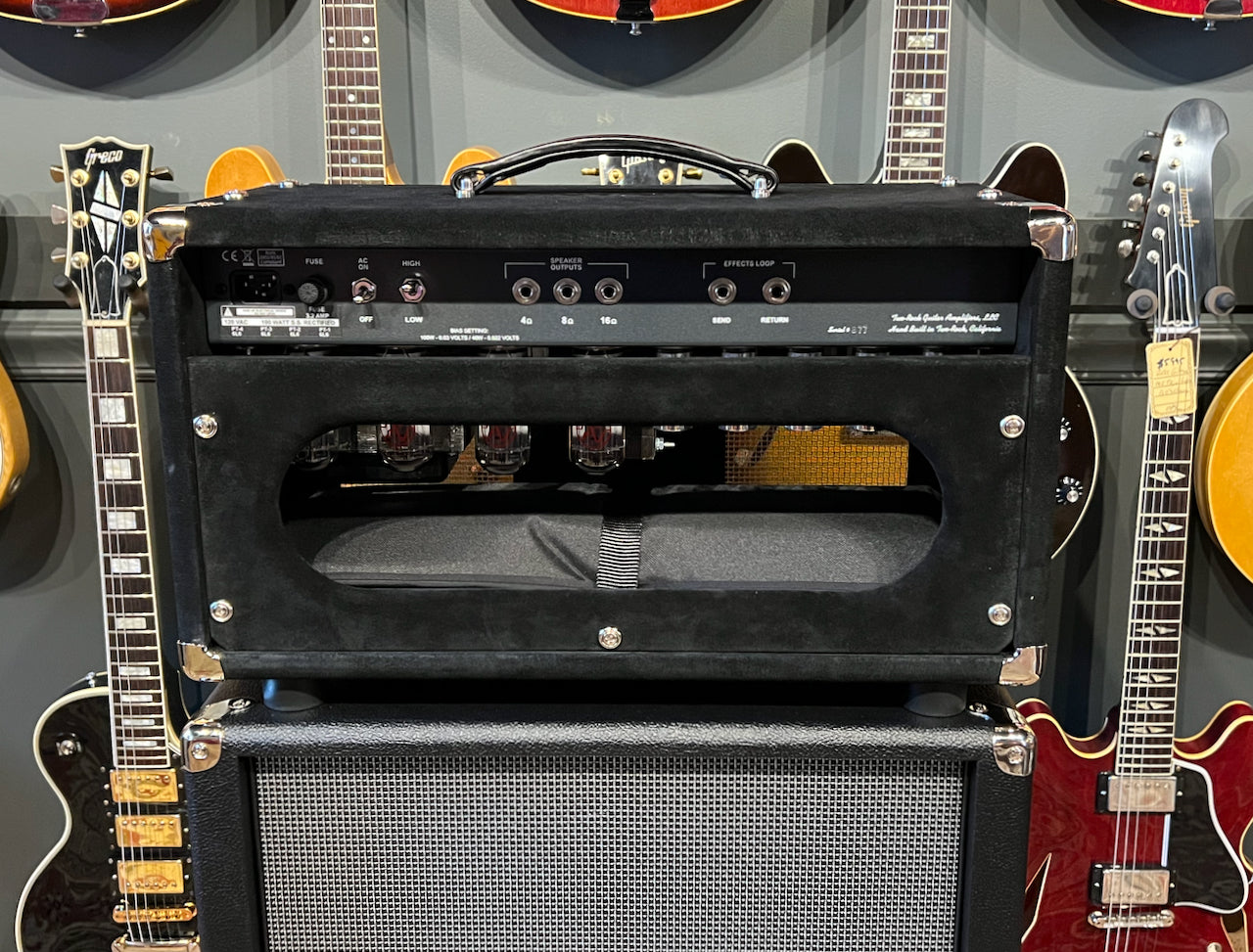 Two Rock Traditional Clean 100/50 Head Black Suede with Modern Silver Grill & 2x12 Cabinet