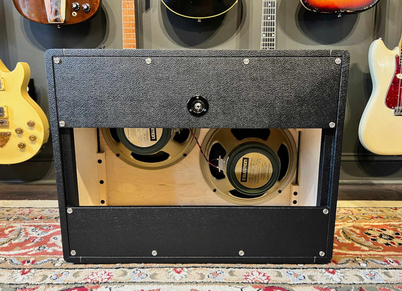 Germino Lead 55 LV Master Volume & Style II 2x12 Cabinet Black Tolex