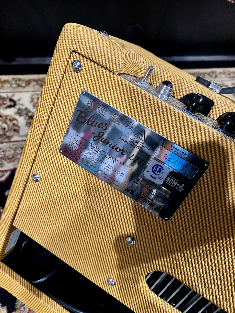 2021 Fender Blues Junior Limited Edition Lacquered Tweed