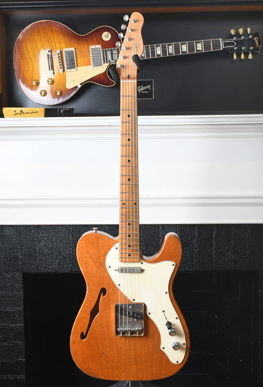 2022 Danocaster Single Cut Thinline Aged Natural
