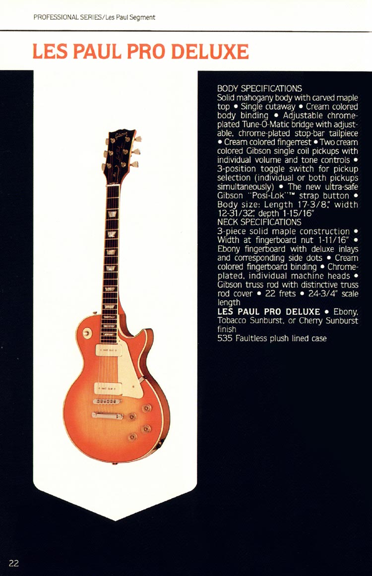 1980 Gibson Les Paul Pro Deluxe Ebony P-90's