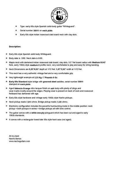 2024 Nacho Whiteguard Slab Valencia Orange #38011