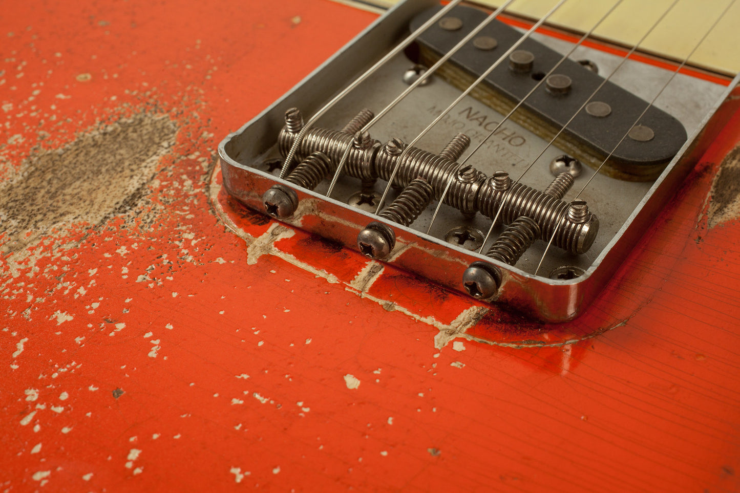 NEW 2025 Nacho Whiteguard Siesta Red Telecaster #44016