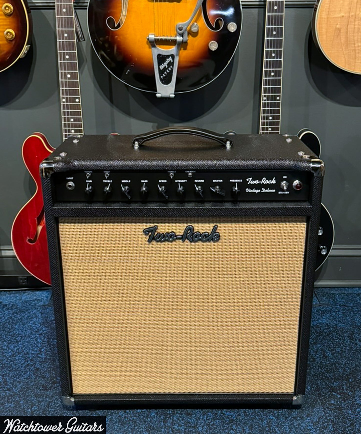 Two Rock Vintage Deluxe 40 Watt 6V6 1x12 Combo Black Tweed/Cane Grill