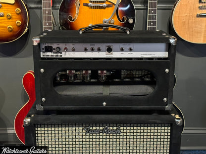 Two Rock Classic Reverb 100/50 Watt Head & 1x12 Set Black Suede/Large Check