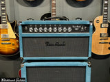 Two Rock TS-1 100/50 Watt Head & 2x12 Set Medium Blue Suede/Modern Silver Grill