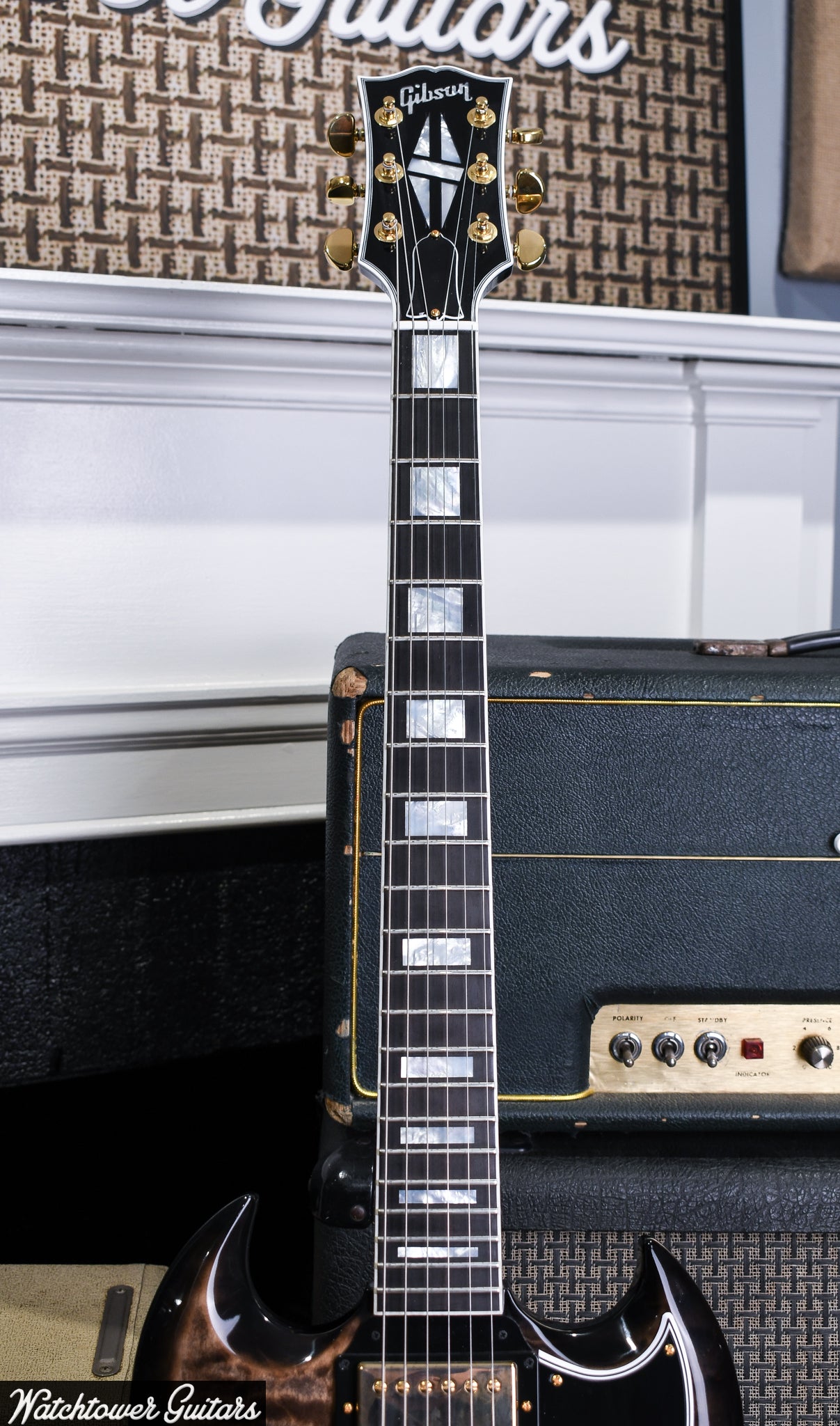 2020 Gibson Custom Shop SG Custom 3A Quilt Cobra Burst