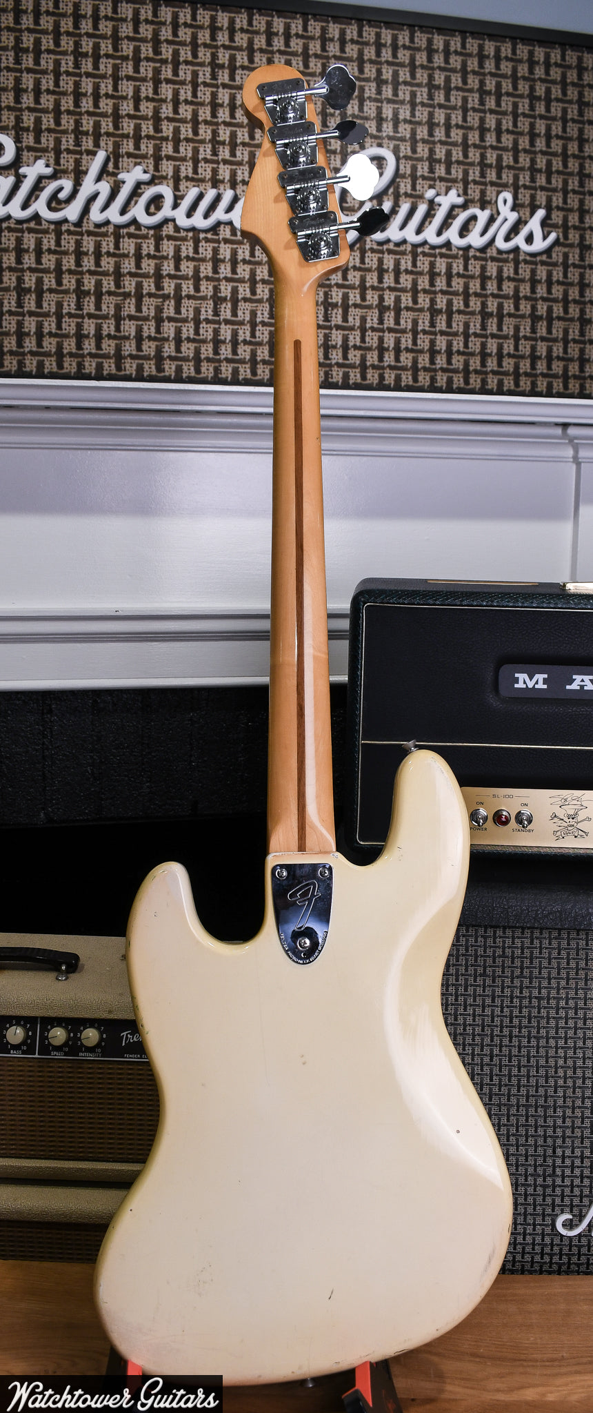 1980 Fender Jazz Bass Olympic White