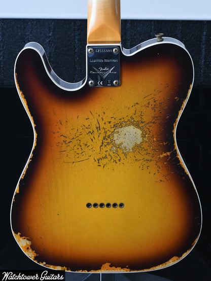 2021 Fender Custom Shop 1960 CuNiFe Telecaster Custom LTD Relic Sunburst