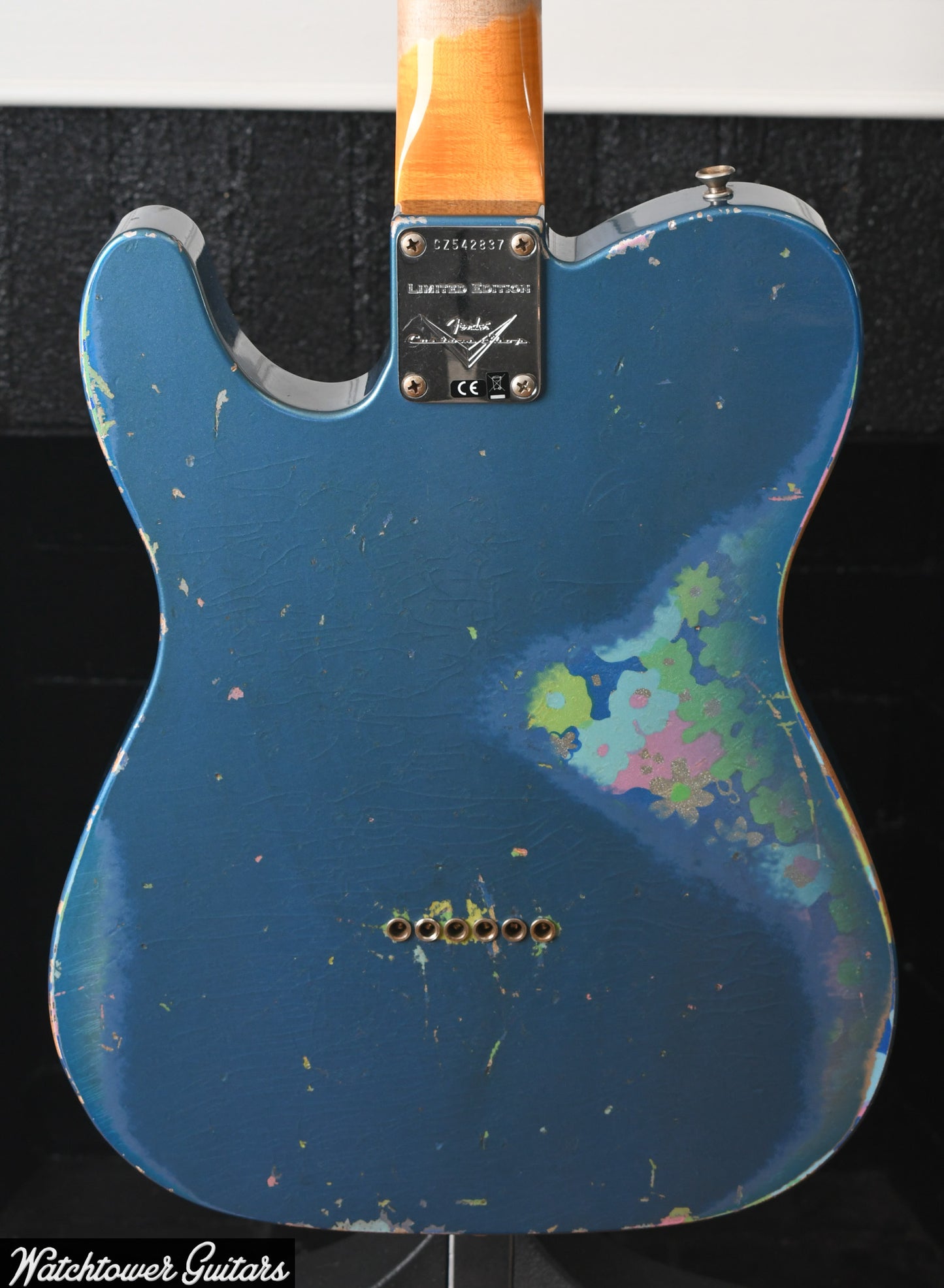2019 Fender Custom Shop LTD '60s HS Telecaster Relic Aged Lake Placid Blue Over Paisley