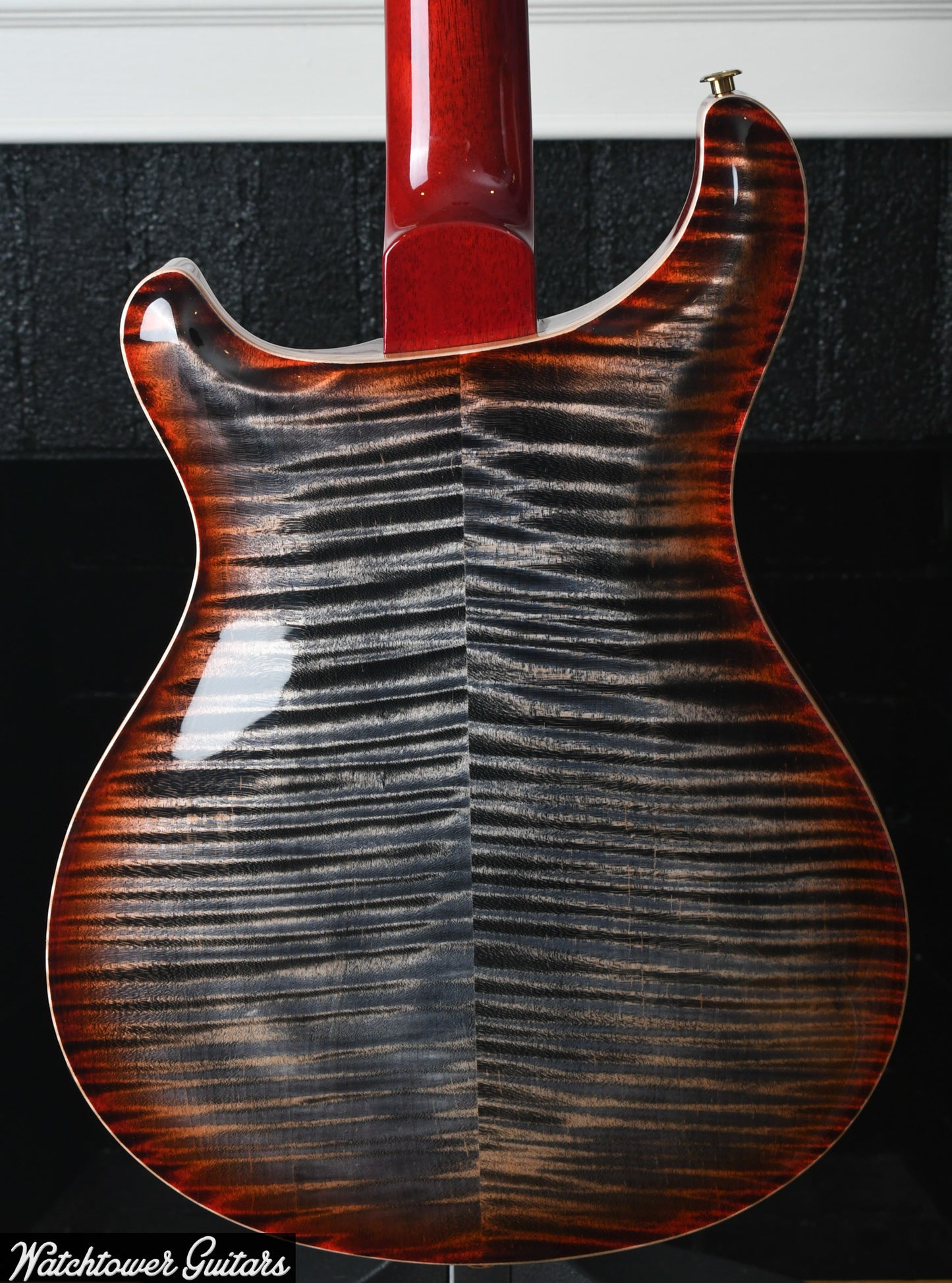 Paul Reed Smith PRS Hollowbody II Piezo 10 Top Charcoal Cherry Burst Serial #0371210