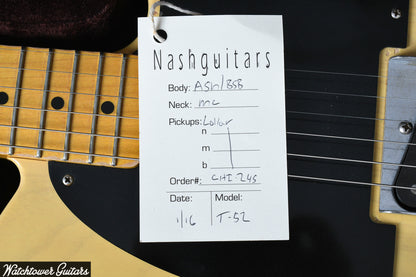 2016 Nash Telecaster T-52 Blonde Lollar Pickups