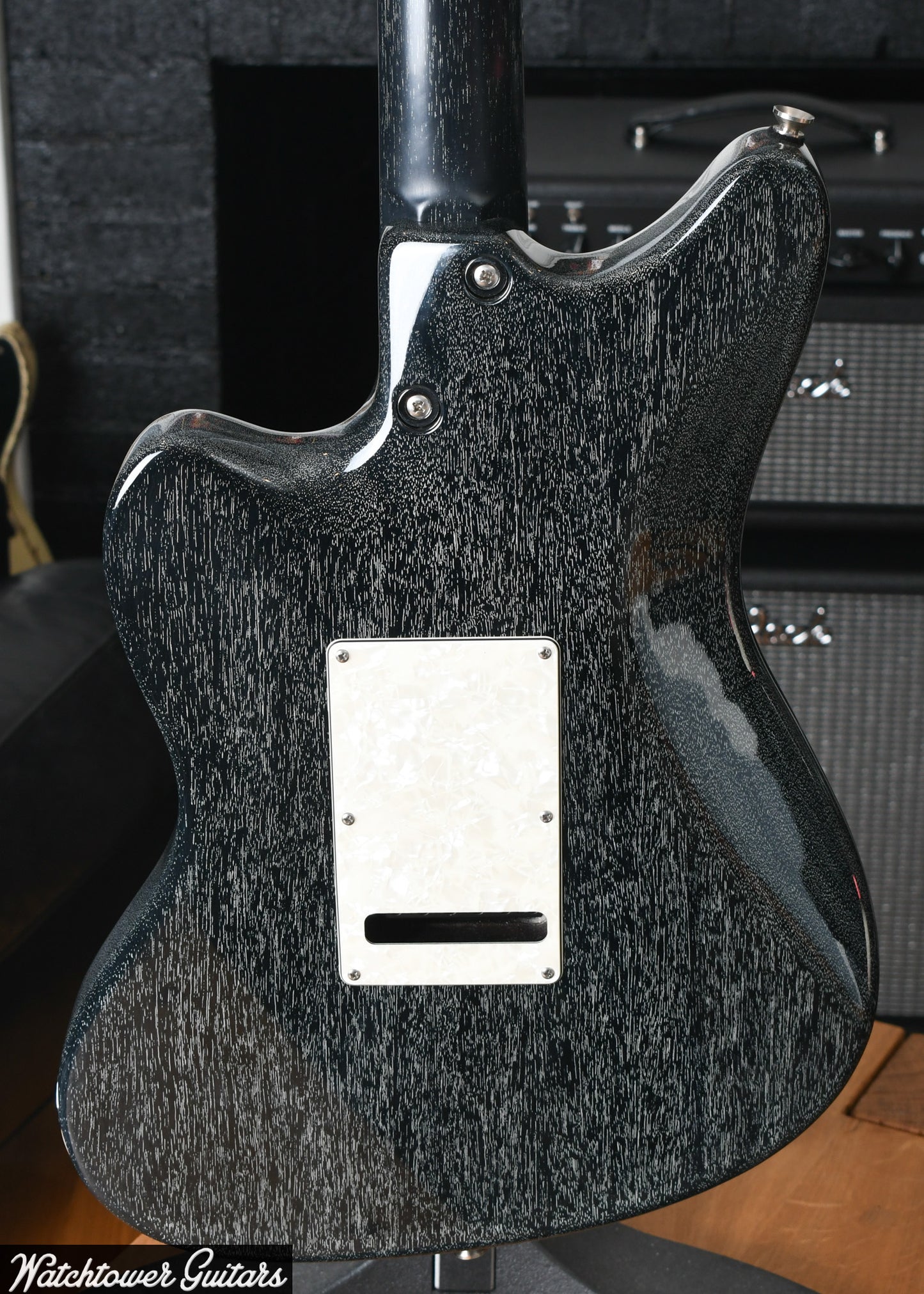 2020 Tom Anderson Raven Superbird Black with White Dog Hair