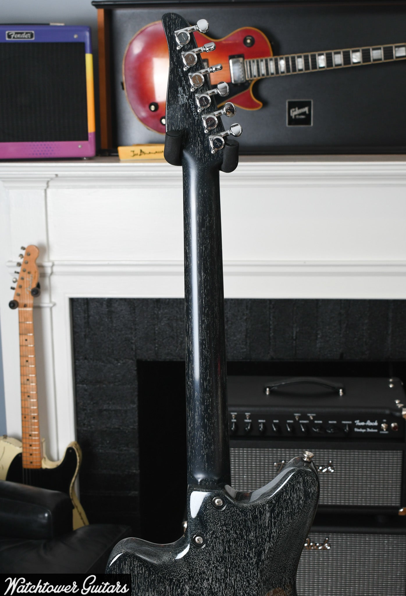 2020 Tom Anderson Raven Superbird Black with White Dog Hair