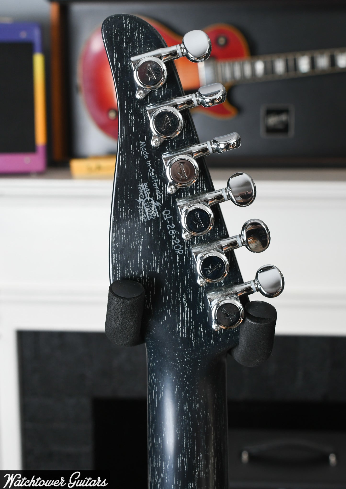 2020 Tom Anderson Raven Superbird Black with White Dog Hair