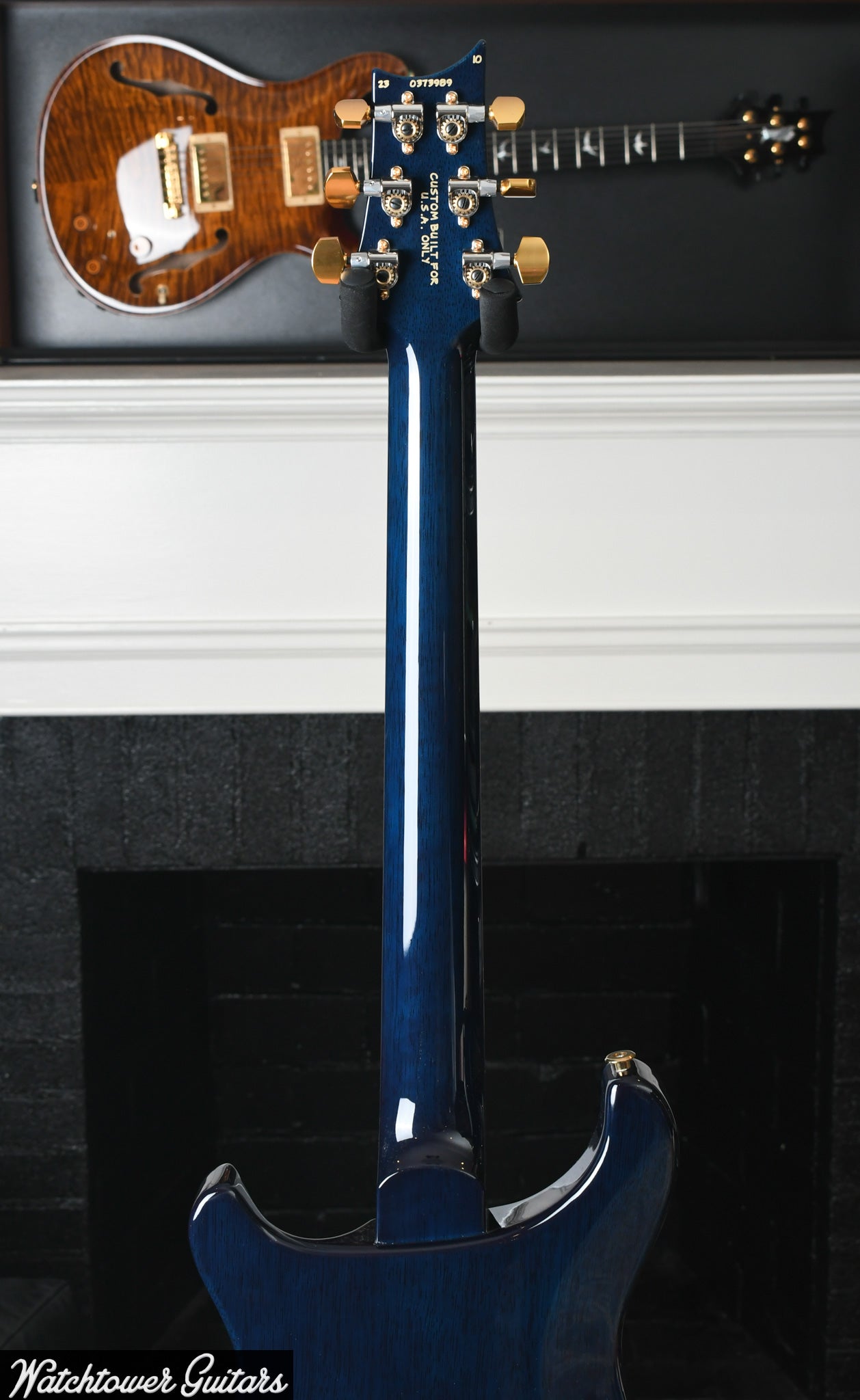 Paul Reed Smith PRS Studio Wood Library 10 Top, Brazilian Board, Korina, Cobalt Blue Wrap