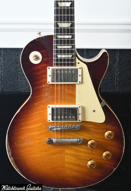 2021 Gibson 1959 Les Paul Standard Ultra Heavy Aged Murphy Lab M2M Kindred Burst Hand Painted by Tom & Ron Ellis LRP's