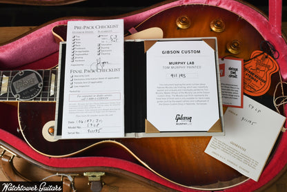 2021 Gibson 1959 Les Paul Standard Ultra Heavy Aged Murphy Lab M2M Kindred Burst Hand Painted by Tom & Ron Ellis LRP's