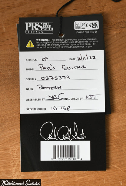 Paul Reed Smith PRS Paul's Guitar 10 Top Purple Mist Serial#0375379
