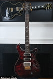 Paul Reed Smith PRS Studio Wood Library 10 Top Quilt, Brazilian Board, Korina, Fire Red Burst