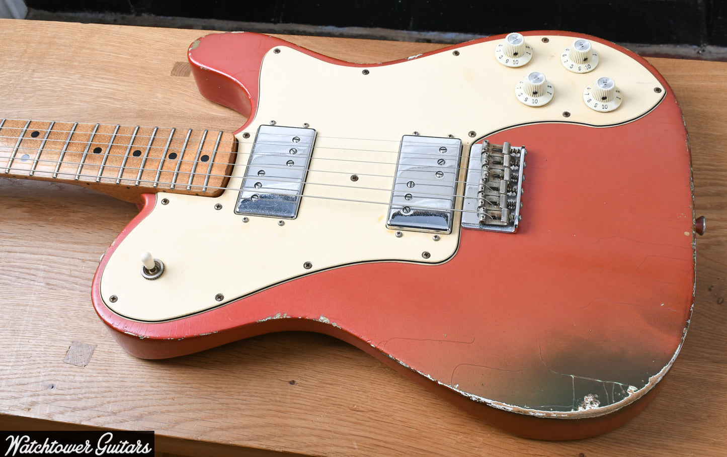 2015 Danocaster Single Cut Deluxe Candy Tangerine