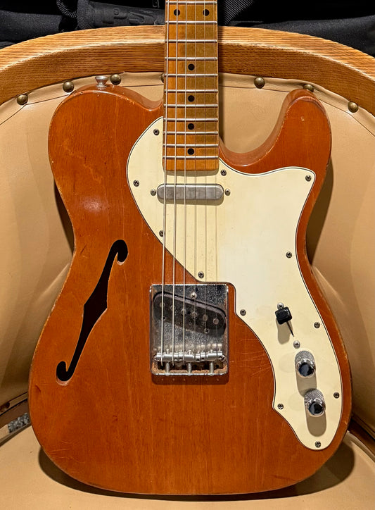 2022 Danocaster Single Cut Thinline Aged Natural