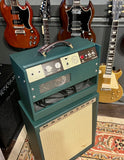 Magnatone Starlite 1x8 Combo & 1x12 Extension Cabinet Set Dark Green Tolex