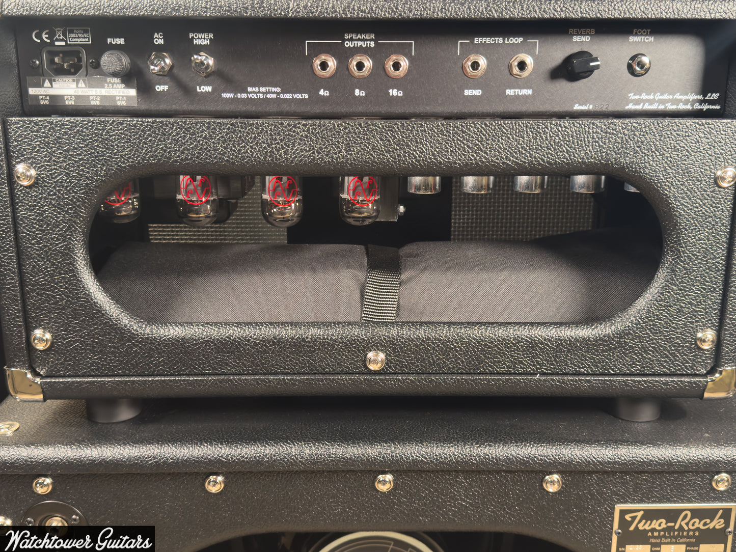 Two Rock Bloomfield Drive 40 Watt Head Black Bronco with Modern Silver Grill