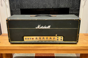 1969 Marshall Super Bass 100 Watt Head Metal Panel