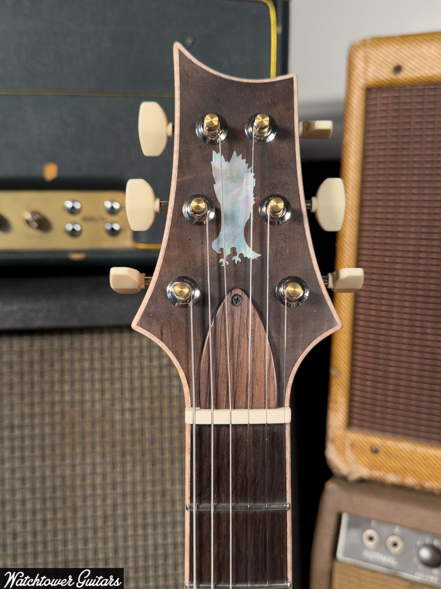 Paul Reed Smith PRS Private Stock Watchtower Run 594 Hollowbody II Quilt Indigo Glow