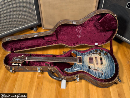 Paul Reed Smith PRS Private Stock Watchtower Run 594 Hollowbody II Quilt Indigo Glow
