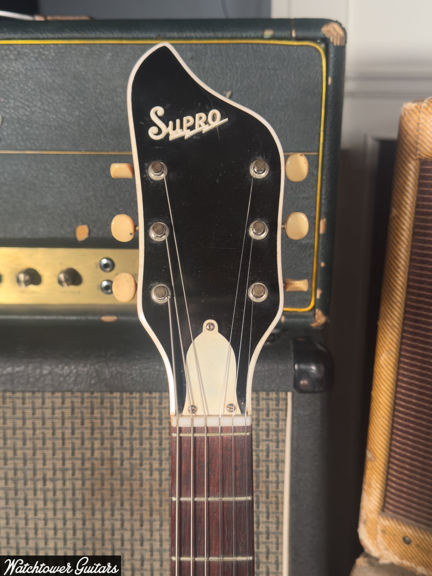 1968 Supro Clermont S667 Vintage Electric Hollowbody Guitar Red Valco