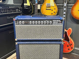 Amplified Nation Trem Drive Deluxe 50 Watt Head & 1x12 Cabinet Blue Crocodile Tolex/Marshall Large Check